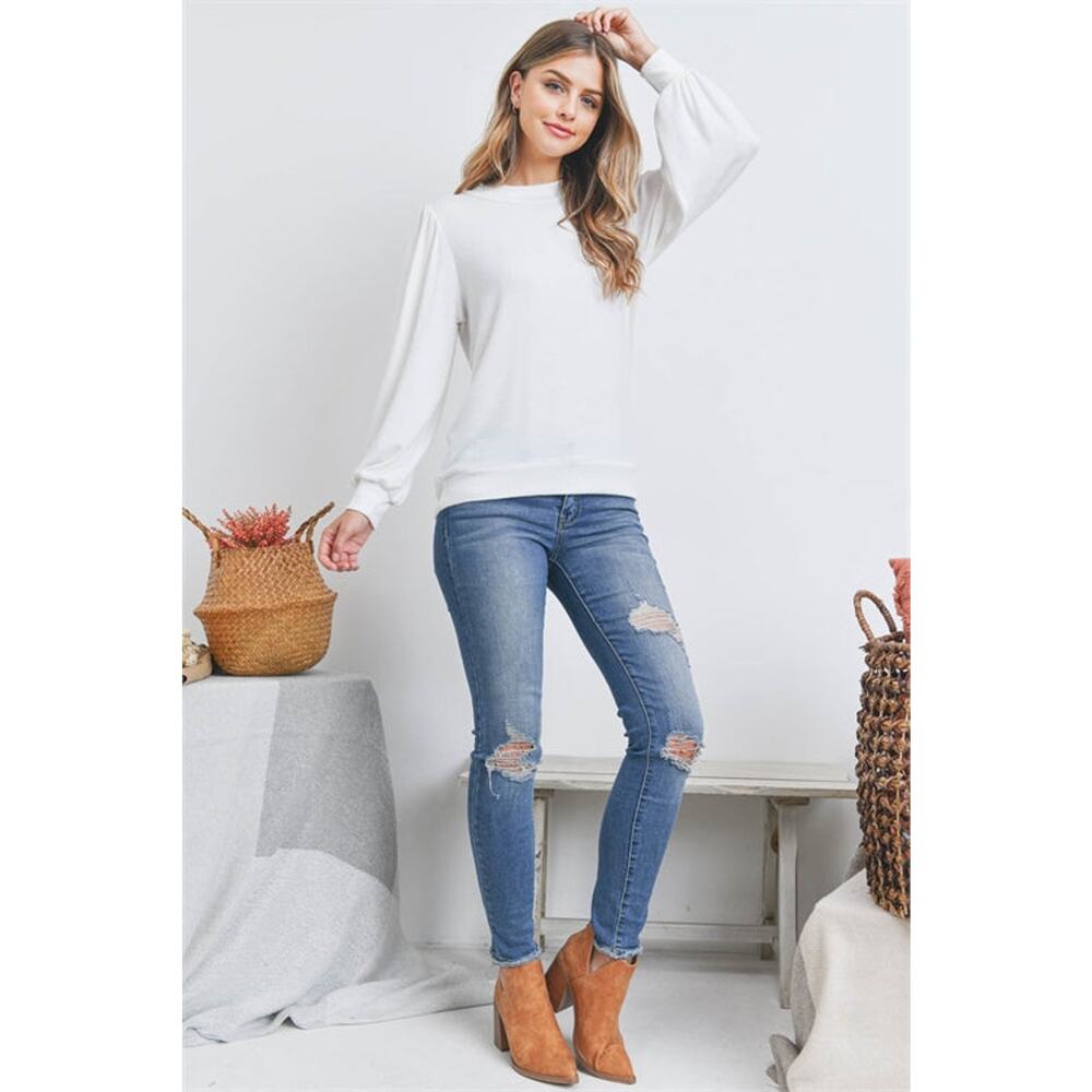 Perfect Peach mock neck